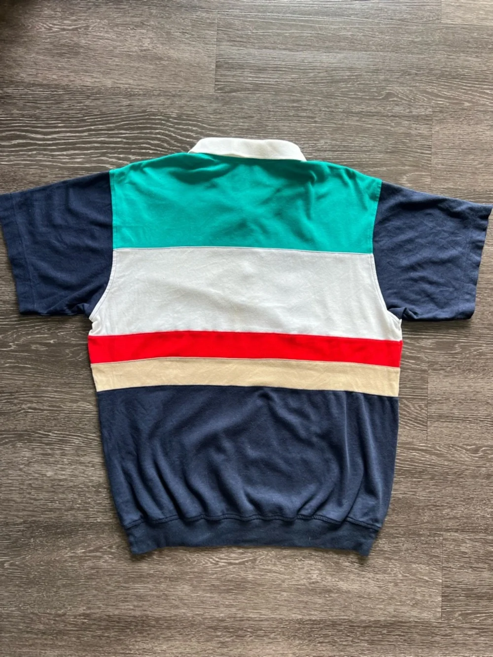 VTG Christian Dior Monsieur 100% Cotton Color-Block Polo - Picture 8 of 11